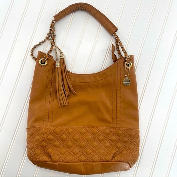 Big Buddha Handbags - BIG Buddha Camel Brown Shoulder Bag Purse Gold Details
